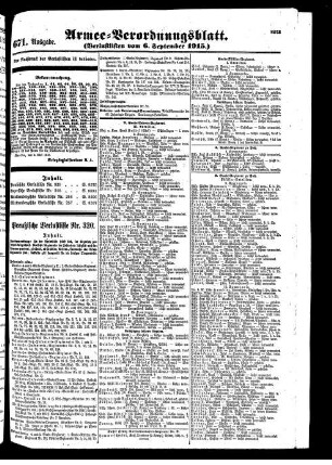 671. Ausgabe. Montag, 6. September 1915