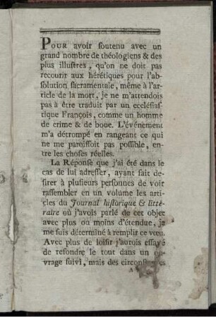 Pour avoir soutenu avec un grand nombre de ...