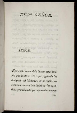 Exc. Senor.