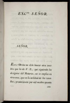 Exc. Senor.