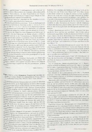 313-314 [Rezension] Prophetie im Unterricht