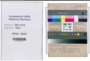 Entnazifizierung Albert Adrian , geb. 01.02.1915 (Arbeiter)