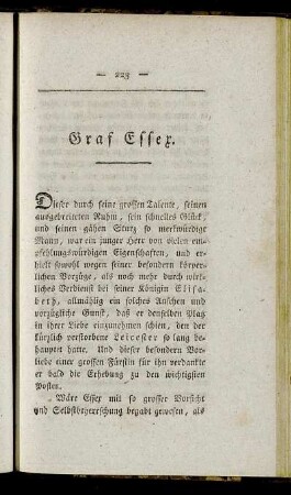 Graf Essex.