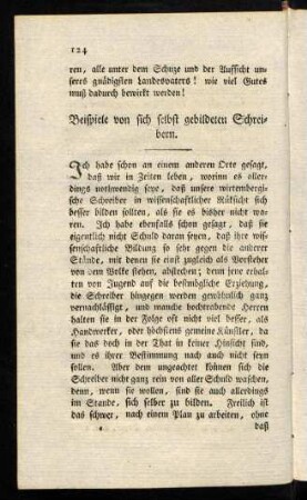 124-130, Beispiele von sich selbst gebildeten Schreibern