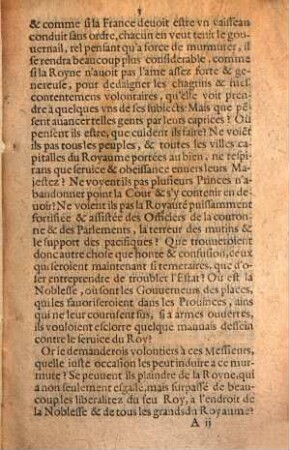 Apologie Povr Monsievr Le Prince de Condé, sur son depart de la Cour