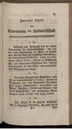Zweiter Theil von Erweiterung der Landwirthschaft.