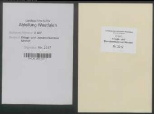 Verpachtung des Amtes Limberg, unter anderen an den Justizamtmann Schrader zu Bünde sowie Erbverpachtung der Vorwerksländereien und Aufhebung der Dienste im Amte Limberg - Band 3