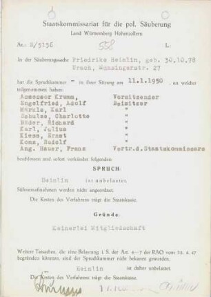 Heinlin, Frederike