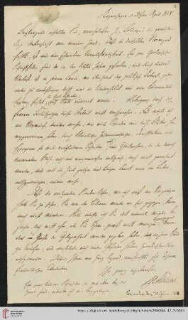 Korrespondenz Henrik Nicolai Clausen / Carl Ullmann: Brief von Henrik Nicolai Clausen an Carl Ullmann