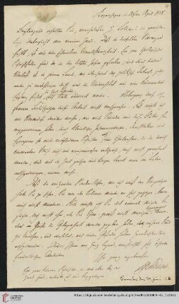 Korrespondenz Henrik Nicolai Clausen / Carl Ullmann: Brief von Henrik Nicolai Clausen an Carl Ullmann