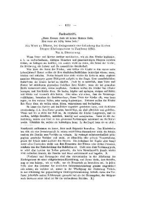 Nachschrift : ein Wort an Eltern, bei Gelegenheit der Gründung des Ersten Bürger-Kindergartens in Hamburg (1850)