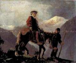 Ulrich von Hutten auf der Flucht in die Schweiz 1522