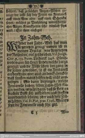 [Wieder das] Zahn-Weh