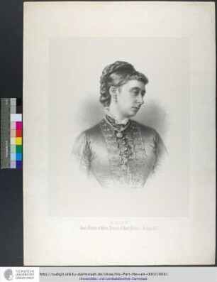 Alice, Grand Duchess of Hesse, Princess of Great Britain & Ireland