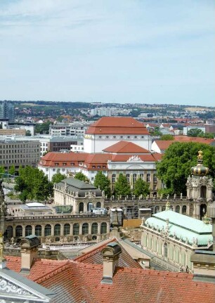 Dresden: Stadtansicht vom Hausmannsturm