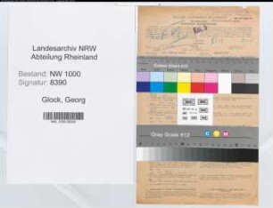 Entnazifizierung Georg Glock, geb. 11.01.1891 (Kaufmann)