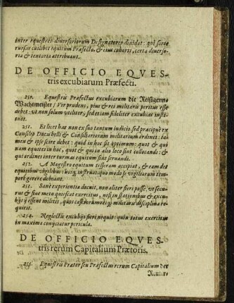 De Officio Equestris rerum Capitalium Praetoris