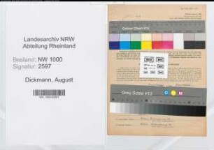 Entnazifizierung August Dickmann, geb. 10.11.1897 (Industriearbeiter)