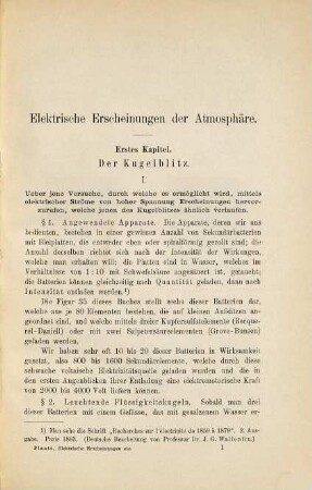 Die elektrischen Erscheinungen der Atmosphäre