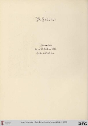 M. Trübner