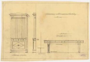 Gutshaus Mendelssohn-Bartholdy (Landhaus Hasenheide), Bernau Umbau: Billiardtisch und Schrank