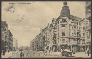 Ansichtskarte Camphausenstraße, Ecke Freiligrathstraße