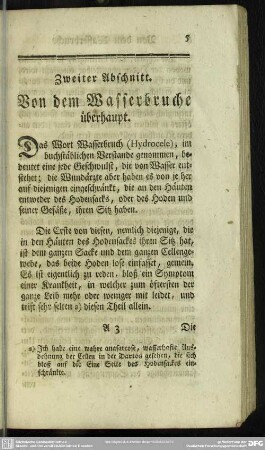 Zweiter Abschnitt. Von dem Wasserbruche überhaupt
