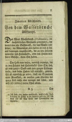 Zweiter Abschnitt. Von dem Wasserbruche überhaupt