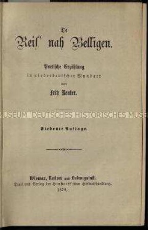 Sämtliche Werke von Fritz Reuter, Bd. 3