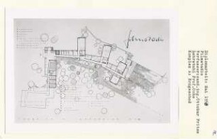 Filmstudio, Berlin-Spandau (Diplomarbeit bei Karl Wilhelm Ochs): Komplex A, Grundriss Erdgeschoss 1:200