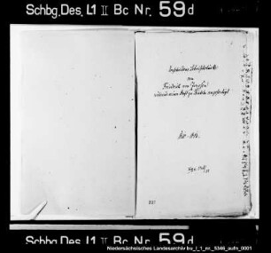 Korrespondenz des Friedrich von Zerßen während seiner Haft zu Rinteln