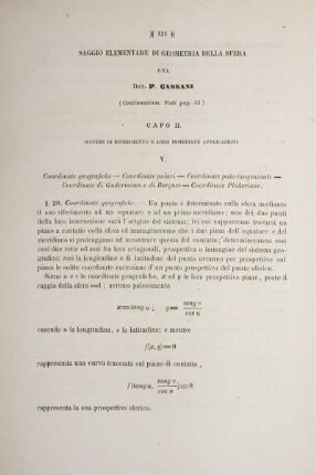 Saggio elementare di geometria della sfera (Continuazione. Vedi pag. 32)