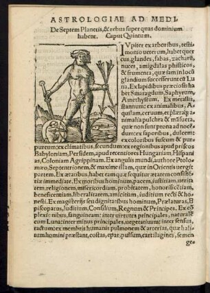 De Septem Planetis, & rebus super quas dominium habent. Caput Qintum.