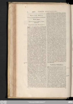 Quaestio Sexta. De Sacrae Scripturae perspicuitate aut obscuritate.
