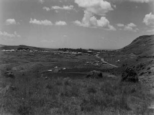 Blick auf Gondar : Blick auf die Stadt Gondar von einer Anhöhe aus