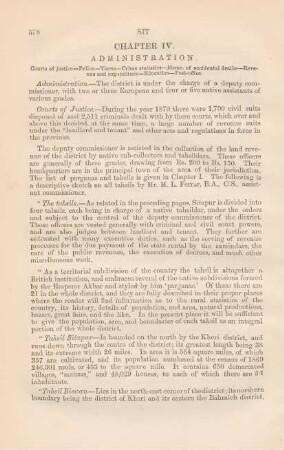 Chapter IV. Administration