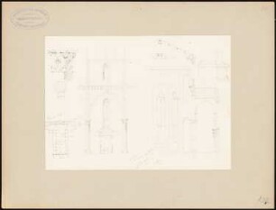 Santa Croce, Florenz: Grundriss, Querschnitt