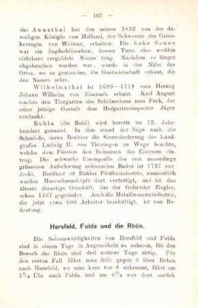 Hersfeld, Fulda und die Rhön.