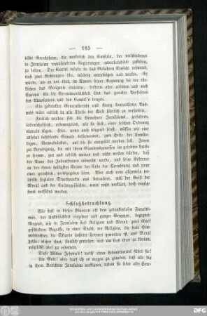 Schlußbetrachtung.