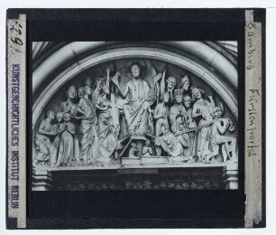 Bamberg, Dom,Bamberg, Dom, Fürstenportal : Tympanon: Weltgerichtsdarstellung