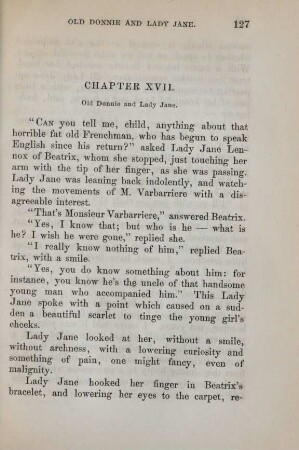 Chapter XVII. Old Donni and Lady Jane