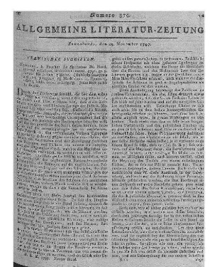 Le spectateur du nord. Journal politique, littéraire et moral. H. 1-7, Januar - Juli. Hamburg: Fauche 1797