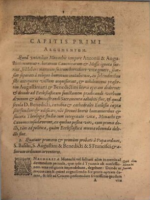 Collectanea ex historiis de origine et fundatione omnium fere Monasticorum Ordinum