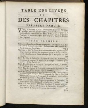 Tables Des Livres et Des Chapitres.