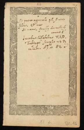 Bl. 15 = Nr. 26