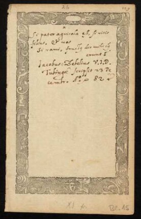 Bl. 15 = Nr. 26
