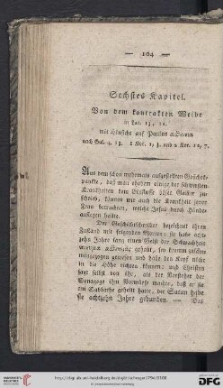Sechstes Kapitel: Von dem kontrakten Weibe […]