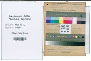 Entnazifizierung Nikolaus Olles , geb. 22.05.1877 (Schuhmacher)