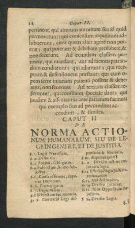 Caput II. De Norma Actionum Humanarum, Seu De Lege In Genere, Et De Justitia