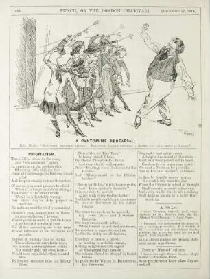 A pantomime rehearsal